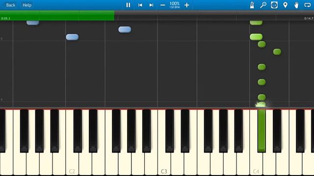 Хоккейная пауза (Заставка) (на пианино Synthesia) смотреть онлайн
