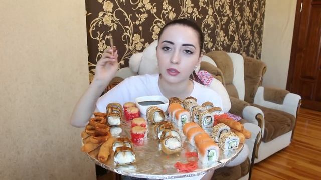 50+ СУШИ РОЛЛОВ, КРЕВЕТКИ В ТЕМПУРЕ, MUKBANG Sushi Baku