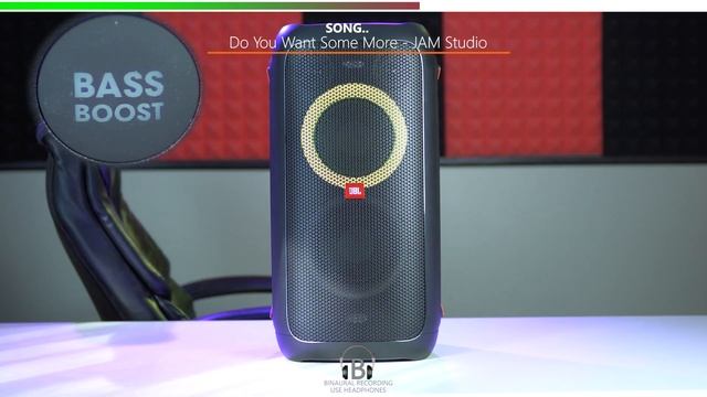 JBL Partybox 100 BASS BOOST vs REGULAR Mode. Sound sample смотреть онлайн
