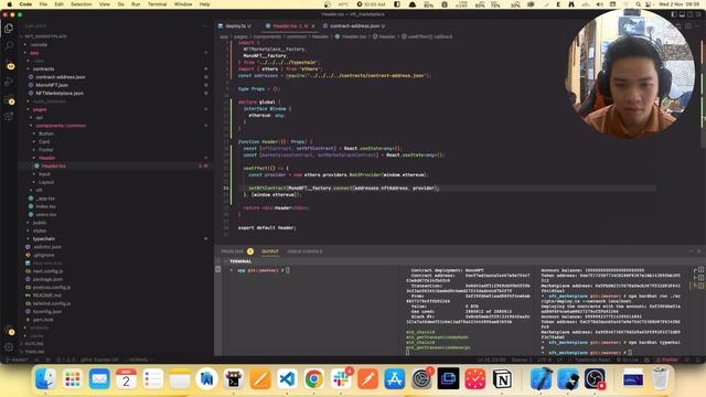 NFT Marketplace Solidity - Phần 5.1 Contract Deployment + Connect Typechain To dApp смотреть онлайн
