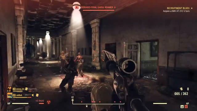 Fallout 76 Game Play: Trying to get my license at the newly remodeled Charleston Capital building. смотреть онлайн
