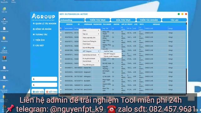 Xuất Session sang Tdata đăng nhập session trên Telegram Desktop với Agroup Telegram Tool смотреть онлайн