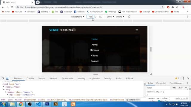 How to convert Psd to Bootstrap 4 in Hindi - Part - 6 смотреть онлайн