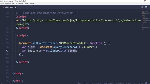 SLIDER HTML MEJORADO ? [Alternativa a BOOTSTRAP] con Materialize CSS (Tutorial #9) смотреть онлайн