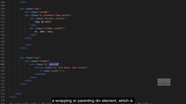 Semantic UI Tutorial| Button classes in UI Framework Part4| Framework for Beginners смотреть онлайн