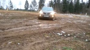 Kia Sorento XM 2.4AT проверяем полный привод