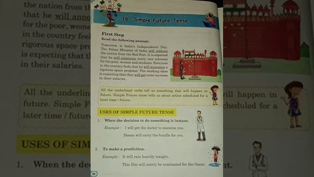 English Grammar/Class-4/Chapter-16 SIMPLE FUTURE TENSE/Explanation смотреть онлайн