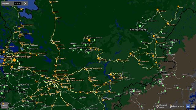 Сборка карт на основе Проект Россия для ETS2 v1.49 смотреть онлайн