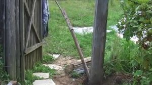 Как легко достать столб из земли!.avi