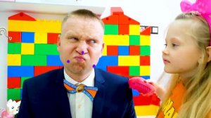 Настя и Папа - ошибки в поведении! Правила поведения для детей