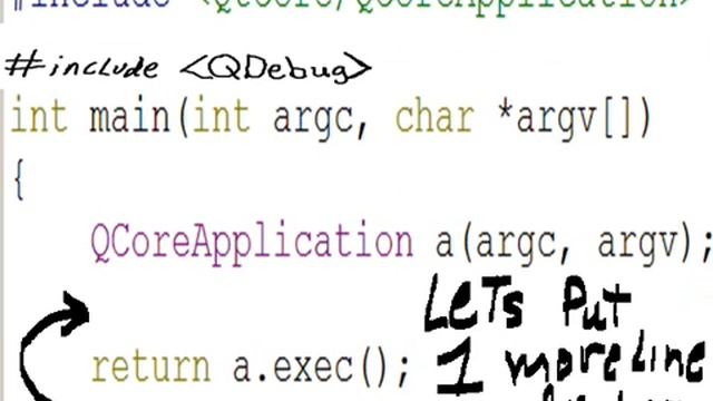 QT C++ Console Printout program смотреть онлайн