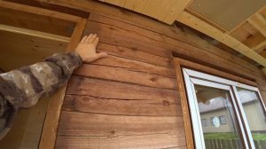 Обшивка потолка открытой веранды