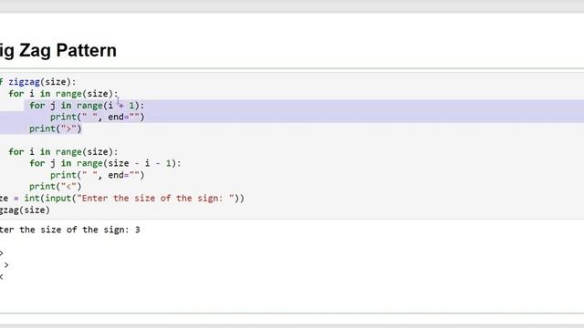 100 Days Python Loop Challenge | Day 13 : Zig Zag Pattern in Python смотреть онлайн