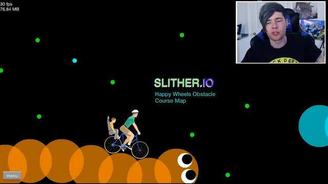 SLITHER IO OBSTACLE COURSE?! | Happy Wheels смотреть онлайн