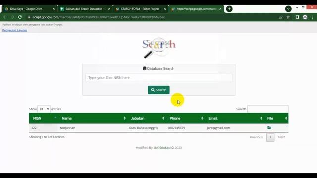 WEB APP Google Sheets | Search смотреть онлайн