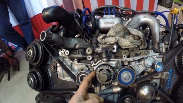 Установка ГРМ на моторах Субару (EJ206-208, EJ205-207) Subaru Legacy Blitzen 2002 смотреть онлайн