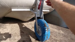 Как сделать переднее колесо на лодку из ПВХ?