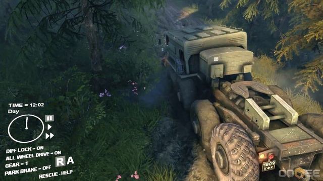 Spin Tires 2013 Demo - Driving the MAZ 535 Truck смотреть онлайн