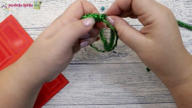Новогодняя открытка " ДВЕРЬ" своими руками. смотреть онлайн