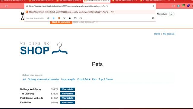 SQL injection UNION attack, determining number of columns returned by query without using burp suit смотреть онлайн