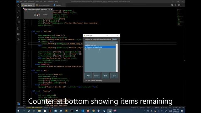 To Do App Using PySimpleGUI and Python смотреть онлайн