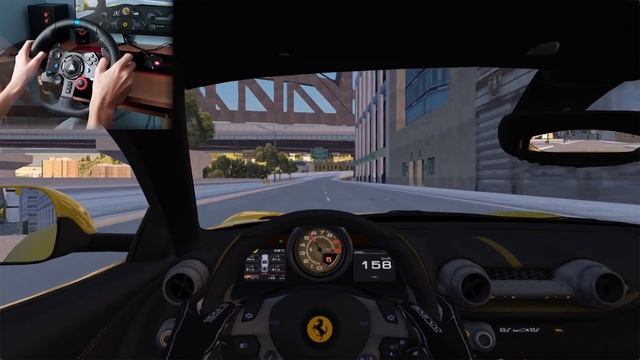 Cruising in Liberty City in a INSANE Sounding Ferrari 812 Superfast - Assetto Corsa (Logitech G29) смотреть онлайн