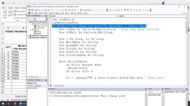 VBA Excel gửi mail hàng loạt tự động chỉ với 1 click смотреть онлайн