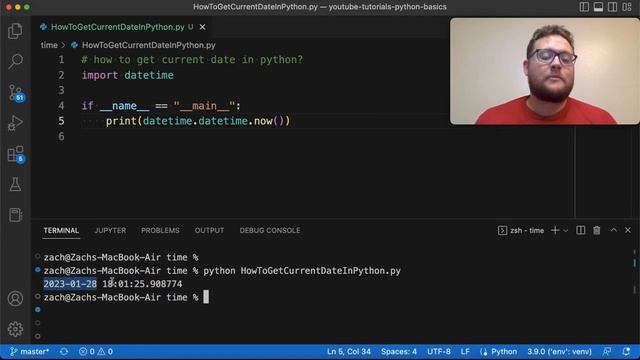 How To Get The Current Date In Python смотреть онлайн