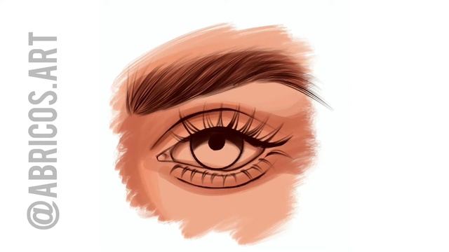 Рисуем глаз в procreate | урок по рисованию на iPad | бесплатный урок по рисованию смотреть онлайн