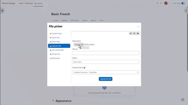 Upload files in Moodle смотреть онлайн