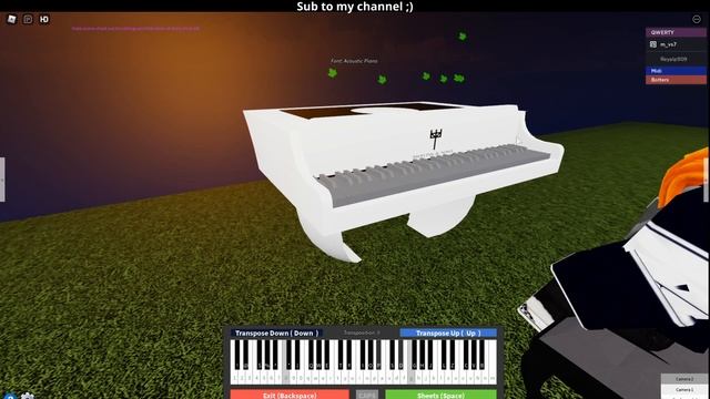 Tell Your World - Hatsune Miku Roblox Virtual Piano смотреть онлайн