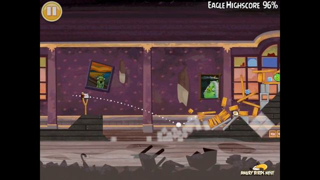 Angry Birds Seasons Haunted Hogs 1-15 100% Feather Mighty Eagle Walkthrough смотреть онлайн