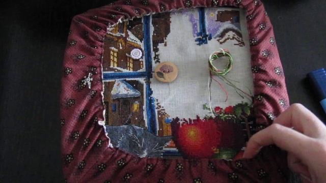 67. Вышивка крестом. Мережка , Зимний сон Отчет 3 ✂