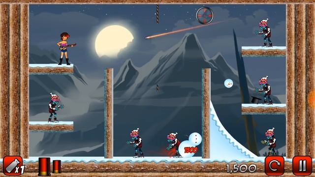 Stupid Zombies 2 Winter Snow Chapter 1-35 Levels Snowman vs Zombies смотреть онлайн