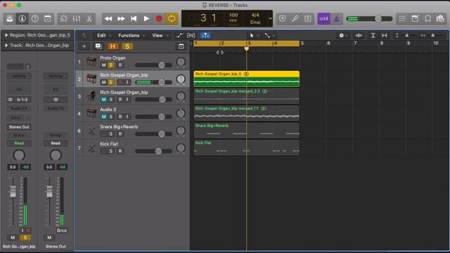 КАК СДЕЛАТЬ РЕВЕРС В LOGIC PRO X смотреть онлайн
