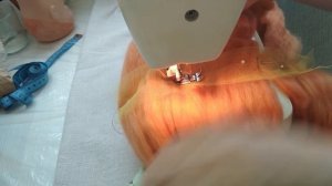 ПАРИК  ИЗ ВОЛОКОН  ДЛЯ КУКЛЫ СССР МАСТЕР КЛАСС   DOLL WIG TUTORIAL