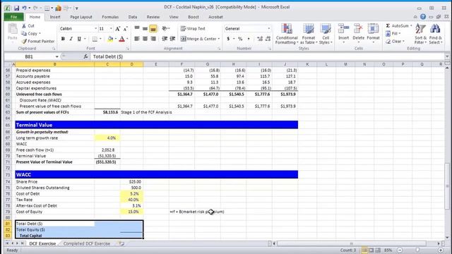 Financial Modeling Quick Lessons: Building a Discounted Cash Flow (DCF) Model (Part 2) [UPDATED] смотреть онлайн