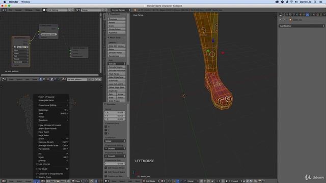 Create a Game Character: Blender, Substance Painter, Unity : Pinning UVs and Live Unwrap смотреть онлайн