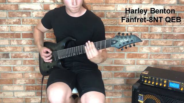 Gitara elektryczna 8 strunowa HARLEY BENTON Fanfret-8NT QEB смотреть онлайн