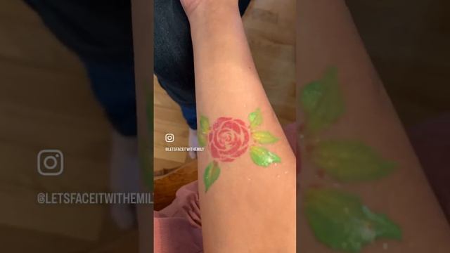 #FAST Rose Stencil Arm Design ?? …not Sure How I Feel About It ?♀️ #paint #makeup #tutorial