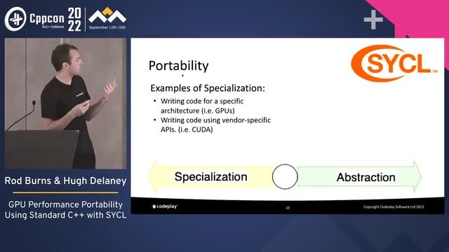 GPU Performance Portability Using Standard C++ with SYCL - Hugh Delaney & Rod Burns - CppCon 2022 смотреть онлайн