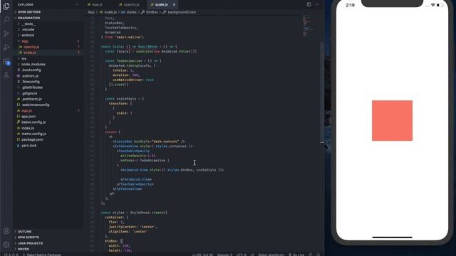 React Native Animation | 2. Scale - Merubah Ukuran Komponen смотреть онлайн