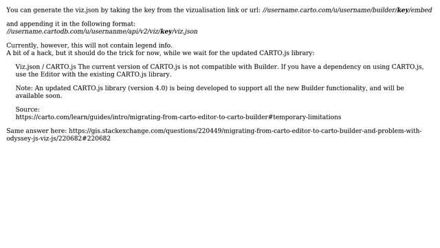 GIS: Is there a way to get a viz.json url from Carto Builder? (3 Solutions!!) смотреть онлайн
