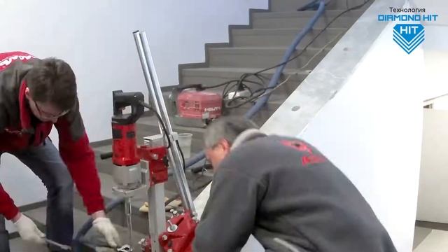 Сверление отверстий в железобетоне без воды для установки перил смотреть онлайн