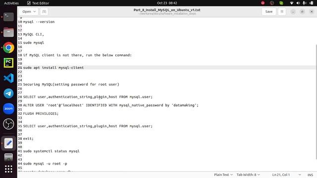 How to install MySQL on Ubuntu 22.04 OS | Data Engineering | RDBMS | Part 8 | DM | DataMaking смотреть онлайн