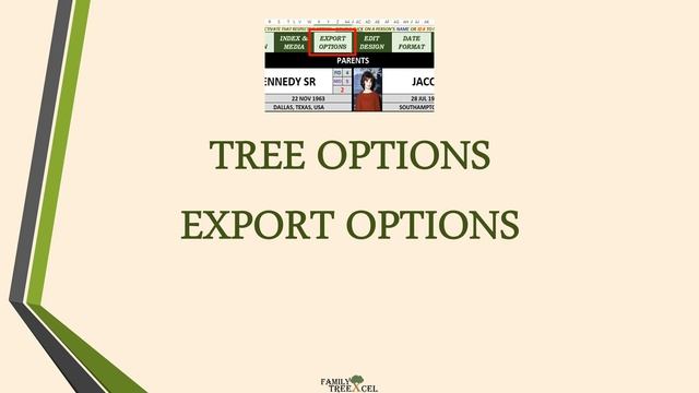 #5 - Family TreeXcel - TREE WORKSHEET OPTIONS (TREE WORKBOOK) смотреть онлайн