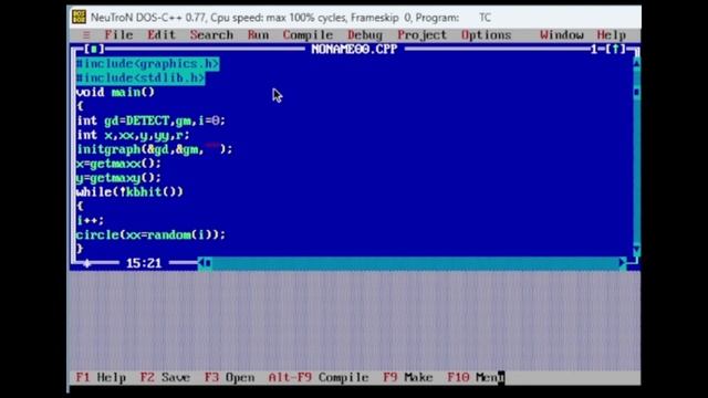 How to print screen saver with Multiple Color Circle | C Programing | computer graphics #graphics смотреть онлайн