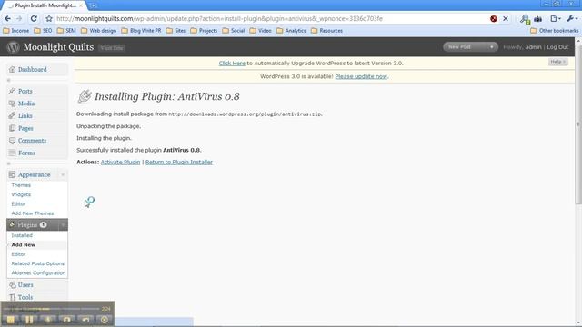 WordPress AntiVirus Security Plugin смотреть онлайн