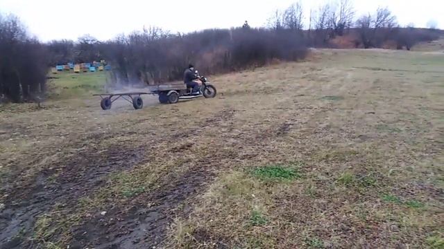 Самодельный прицеп к муравью, испытание смотреть онлайн