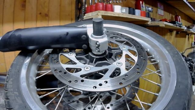 Cagiva Navigator 1000 , немного об установка вилки от KTM , и людском кретинизме.